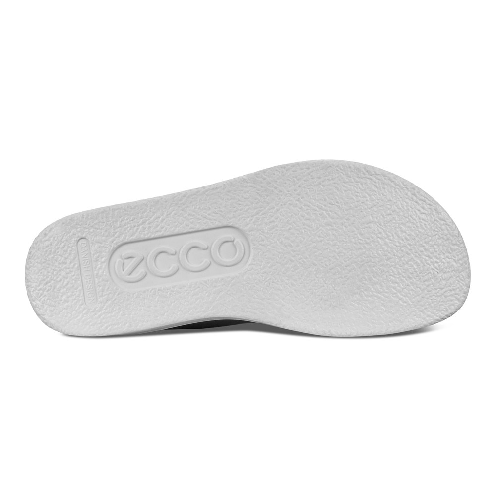 ECCO Mens Slides Black - Flowt Lx - NBR-185743